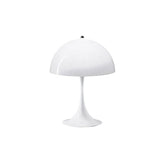 White mushroom table lamp