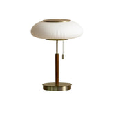 Wood Glass Table Lamp