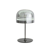 Pearl Black Glass Table Lamp