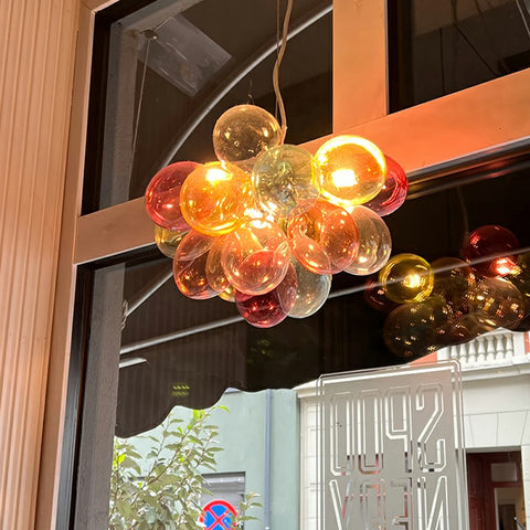 Colorful Bubble Chandelier