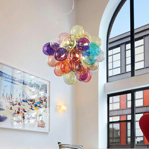 Colorful Bubble Chandelier
