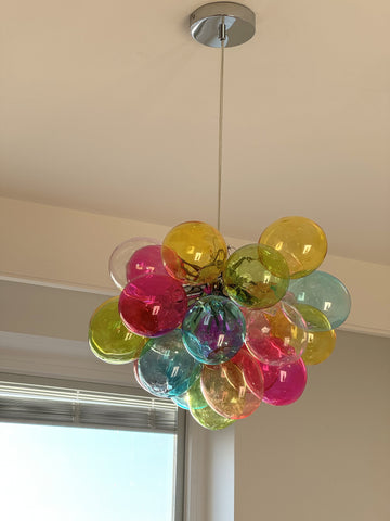 Colorful Bubble Chandelier