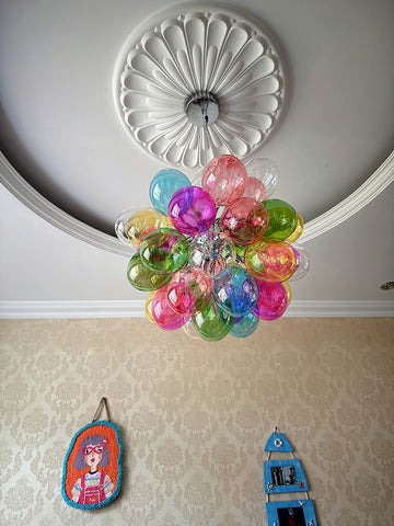 Colorful Bubble Chandelier