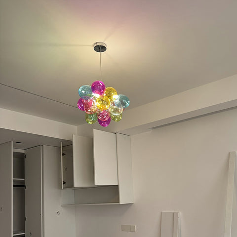 Colorful Bubble Chandelier