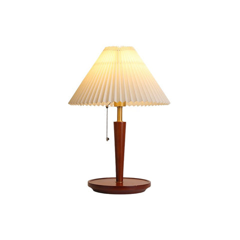 Solid Wood Fabric Table Lamp