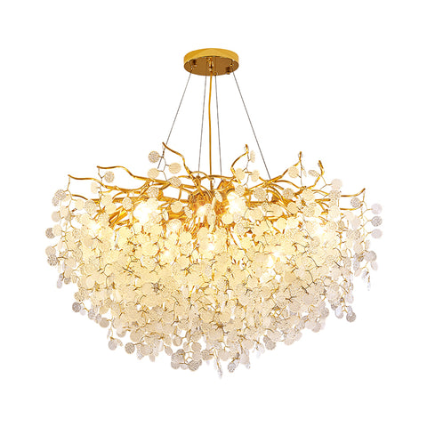 Cash Tree Glass Crystal Chandelier