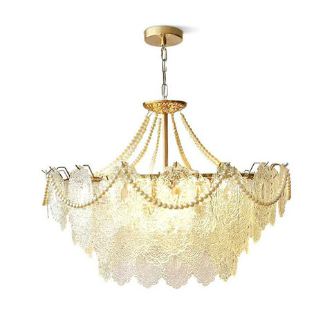 Pearls Glass Chandelier