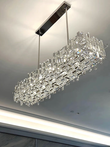 Square Crystal Chandelier