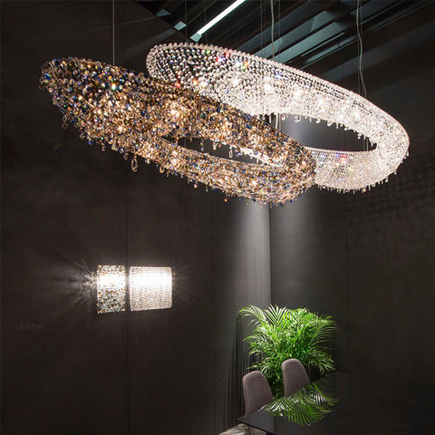 Modern Round Crystal Chandelier