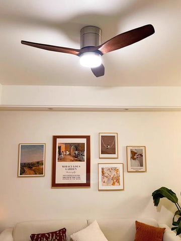 Minimalist Wooden Fan Lamp