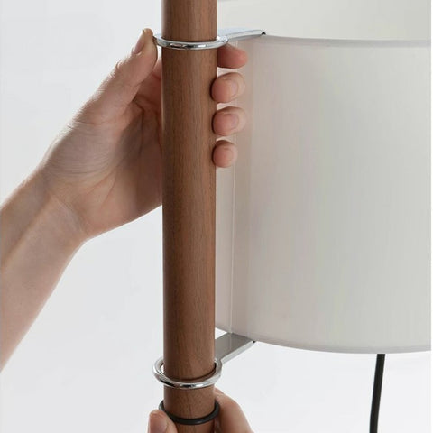 Adjustable Wooden Floor Lamp