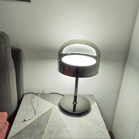 Pearl Black Glass Table Lamp