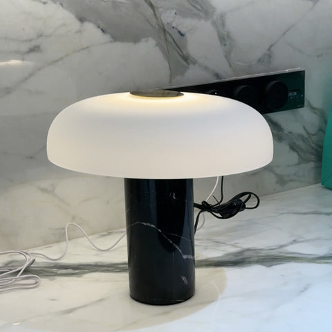 Marble glass table lamp