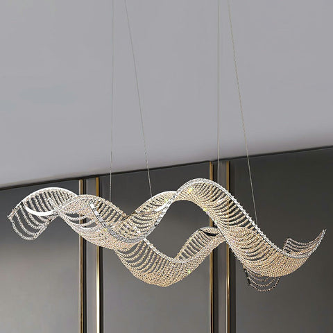 Wave Crystal Chandelier