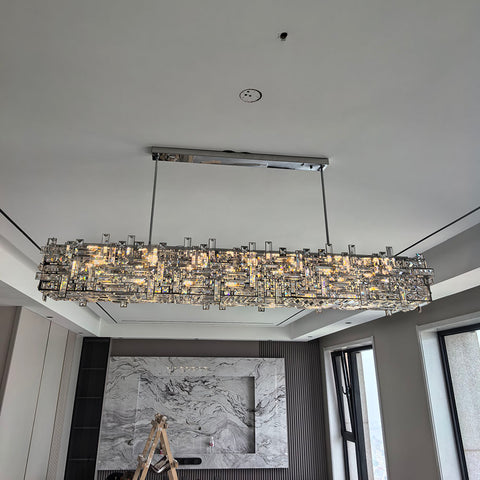 Square Crystal Chandelier
