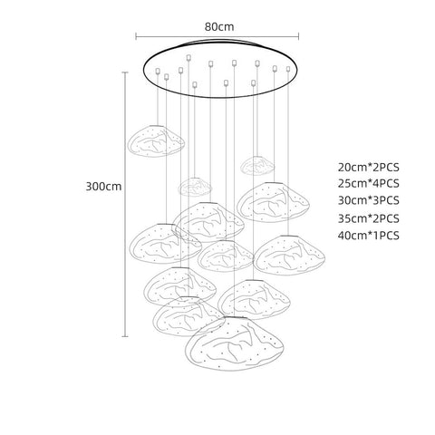 Glass Cloud Pendant Lamp