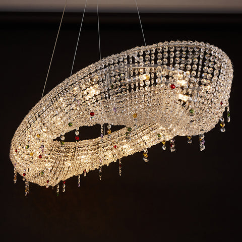 Modern Round Crystal Chandelier
