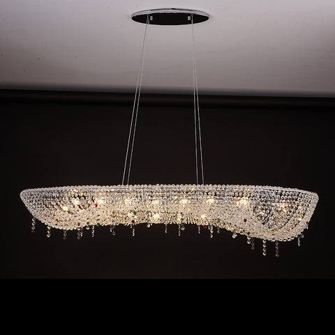 Modern Round Crystal Chandelier