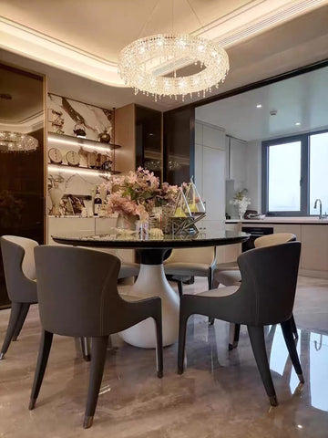 Modern Round Crystal Chandelier