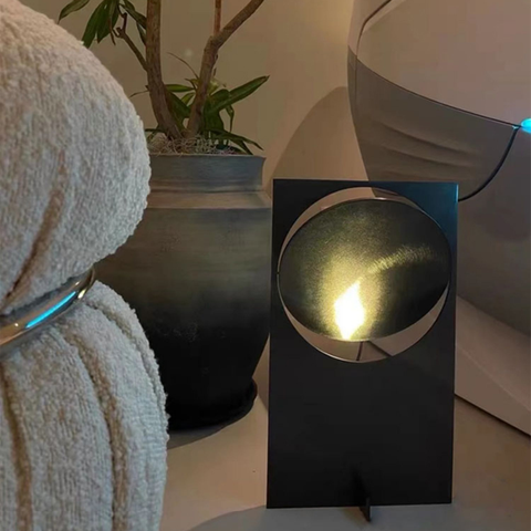 Stainless steel ambient table lamp