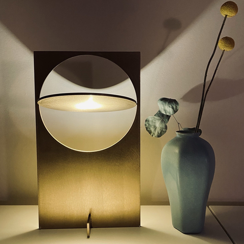 Stainless steel ambient table lamp