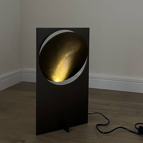 Stainless steel ambient table lamp