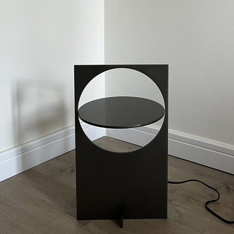 Stainless steel ambient table lamp