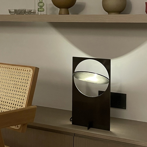 Stainless steel ambient table lamp
