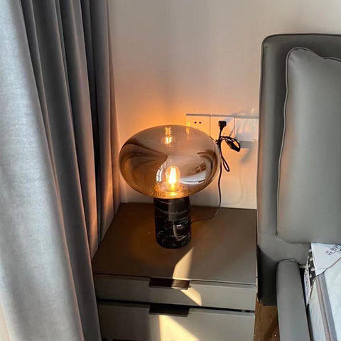 Marble table lamp