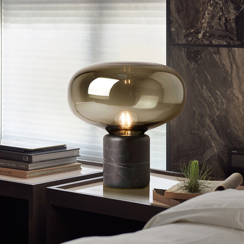 Marble table lamp