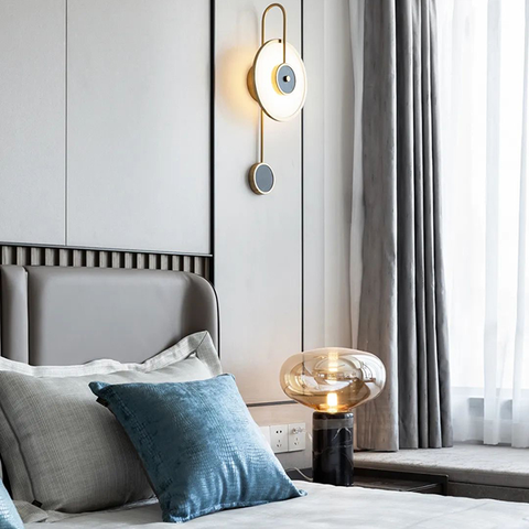 Marble table lamp