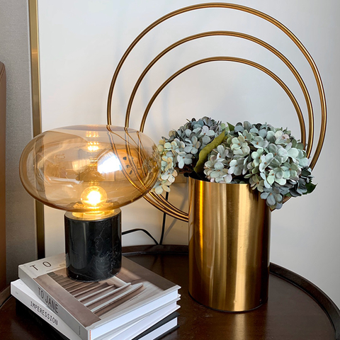 Marble table lamp