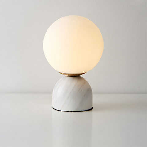 Small marble table lamp