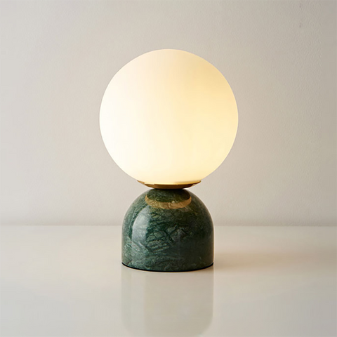Small marble table lamp