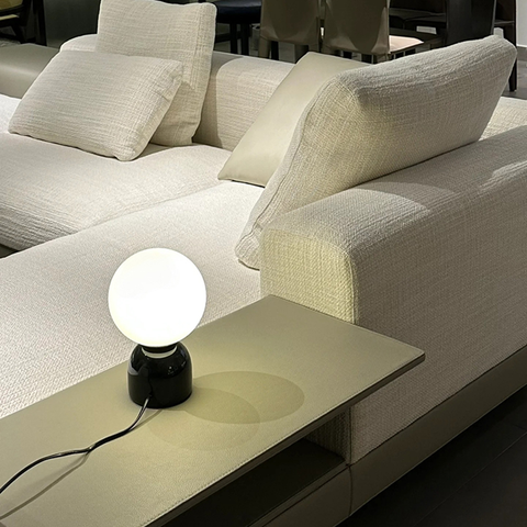 Small marble table lamp