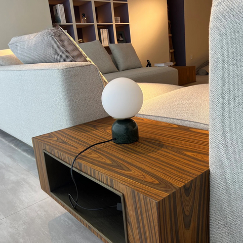 Small marble table lamp