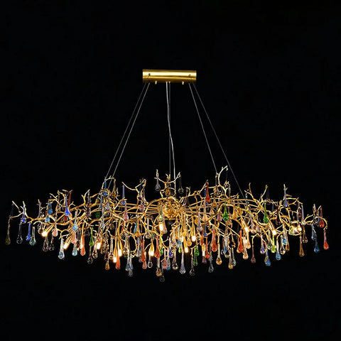 Colorful Raindrop Chandelier