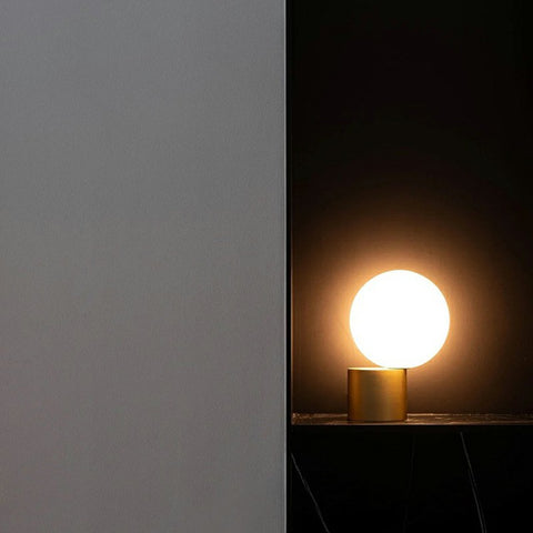 Spherical Glass Table Lamp