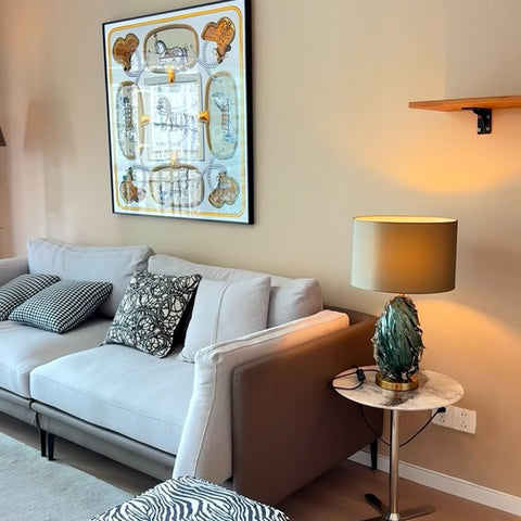 Coloured Glaze Table Lamp
