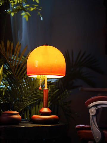 Medieval Solid Wood Table Lamp
