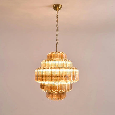 Vintage Glass Chandelier