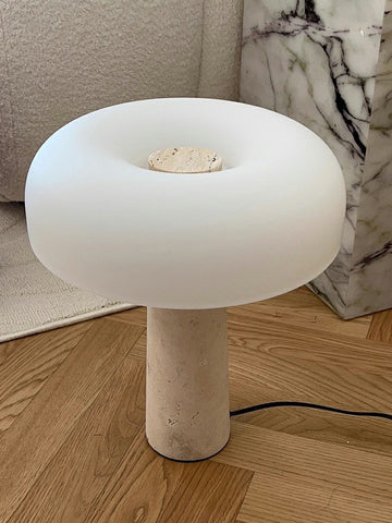 Travertine Table Lamp