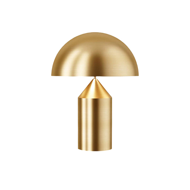 Metal mushroom table lamp
