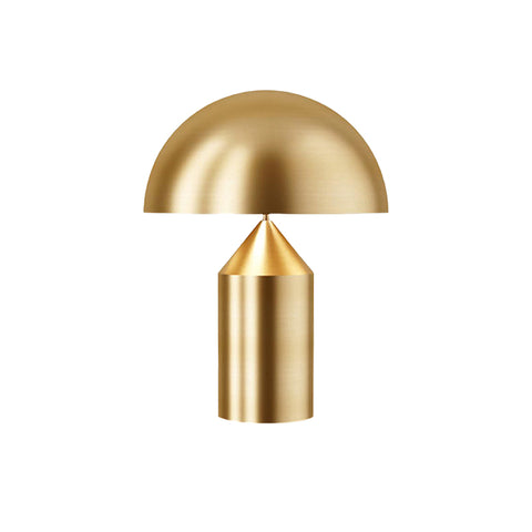 Metal mushroom table lamp
