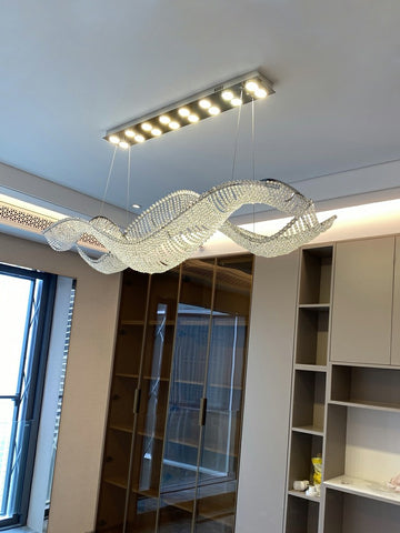 Wave Crystal Chandelier