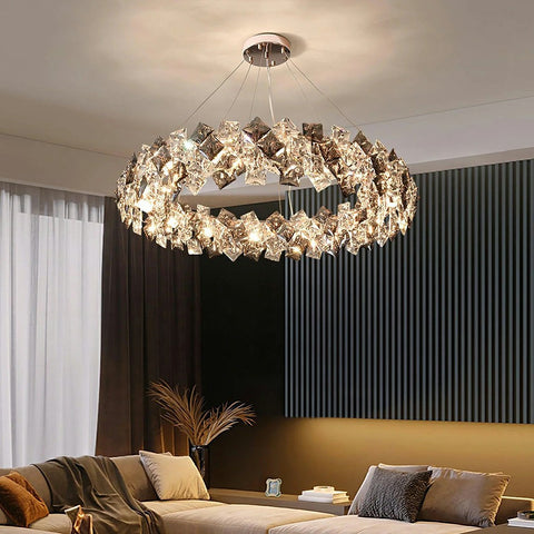 Circular Crystal Chandelier