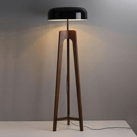 Retro Wooden Floor Lamp