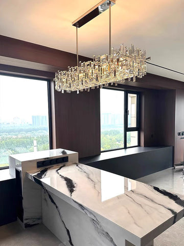 Square Crystal Chandelier