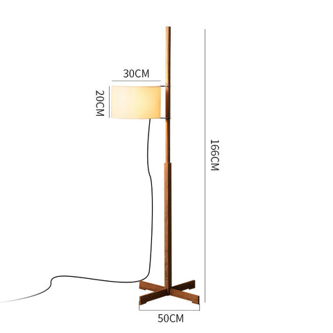 Adjustable Wooden Floor Lamp