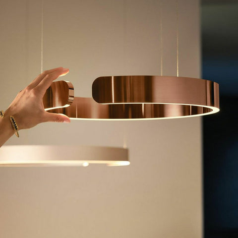 Stainless Steel Circular Chandelier